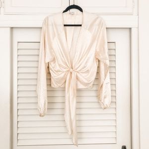 Emory Park Cheetah Tie Top